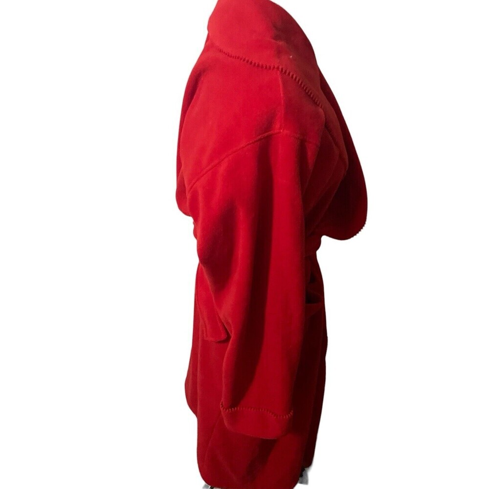 Vintage 1990s Disney Catalog Mickey Mouse Robe Red Soft Fleece Size LARGE RARE - Picture 14 of 16